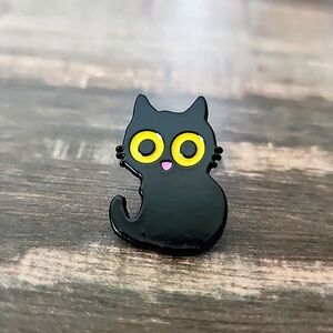 BLACK Kitten  Brooch  BROOCH PIN